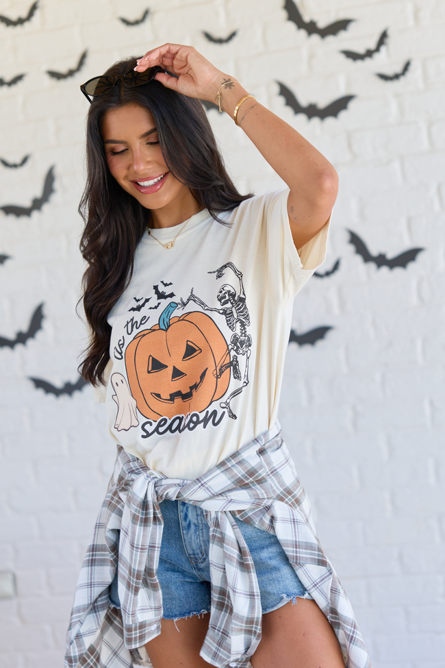 Tis the Season Halloween Ivory Graphic Tee