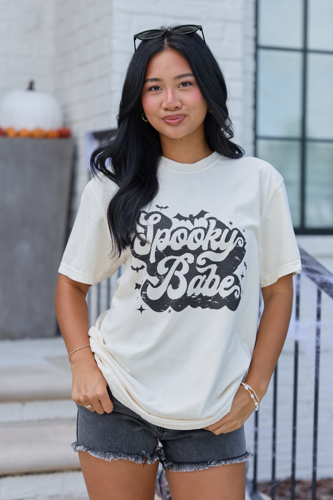 Spooky Babe Ivory Graphic Tee