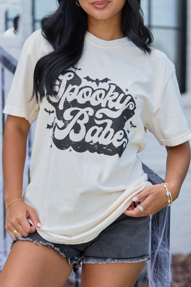 Spooky Babe Ivory Graphic Tee