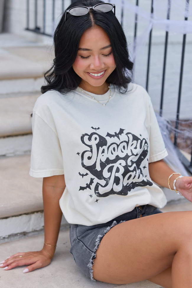 Spooky Babe Ivory Graphic Tee