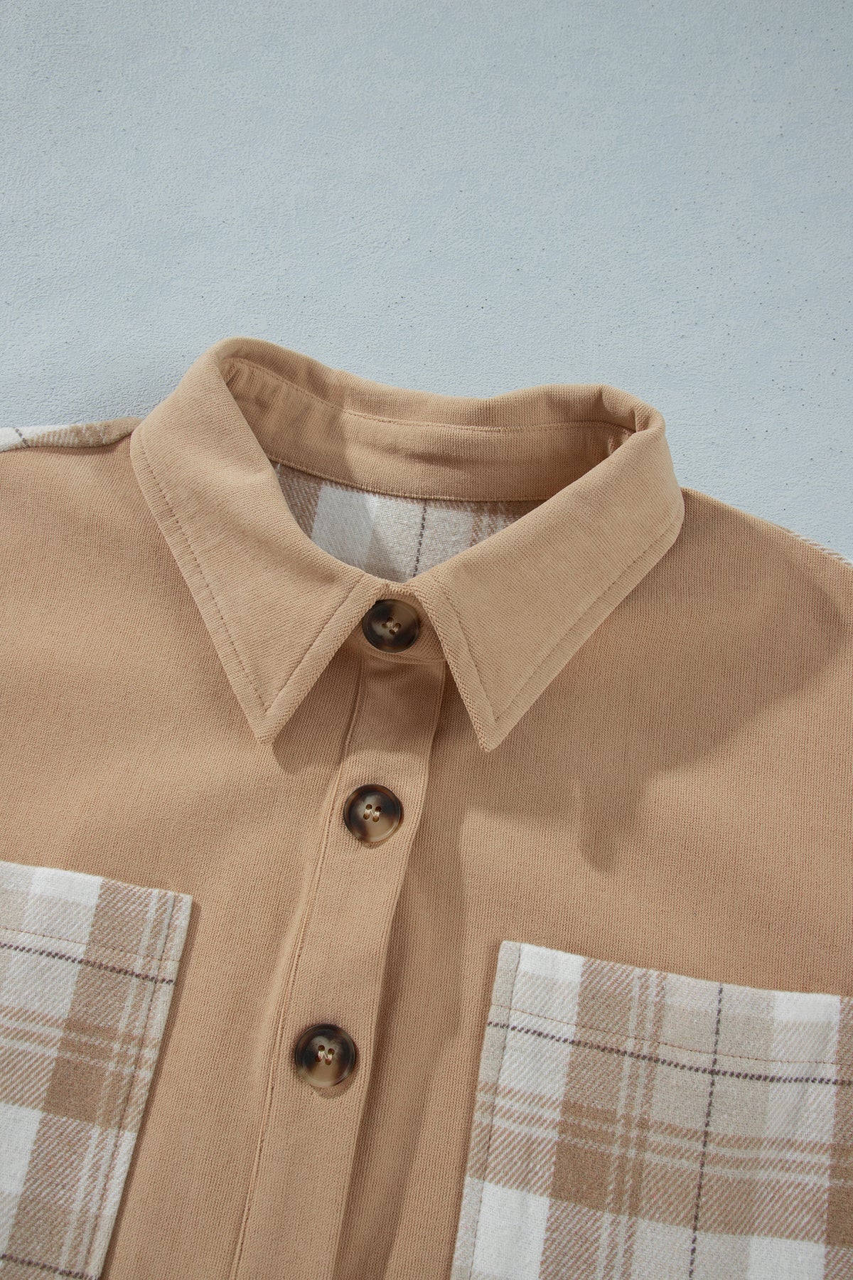 Multicolor Plaid Relaxed Button-Up Shacket