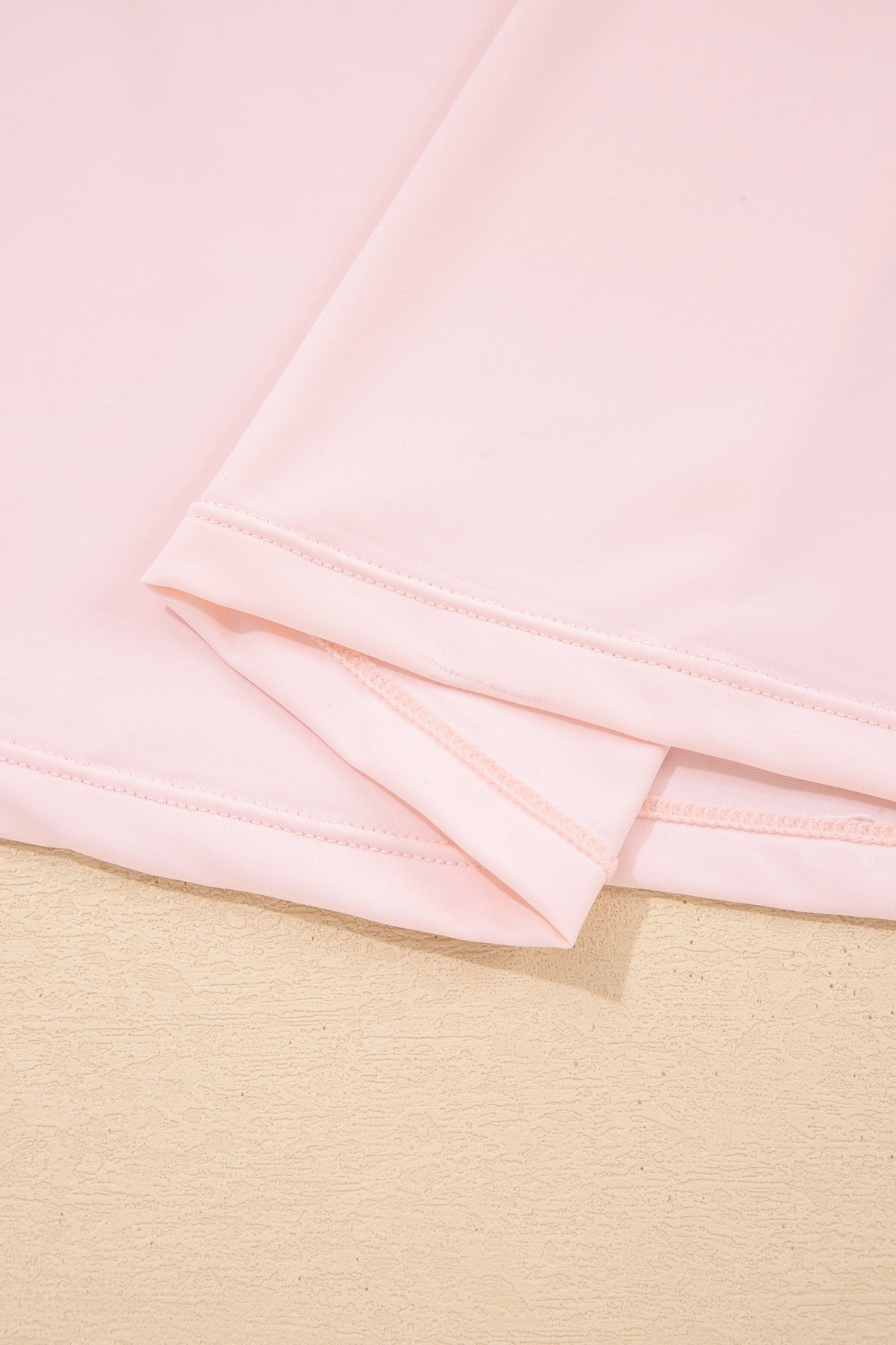 Pink Plus Size Built-in Shorts Sleeveless Dress With Short Two Piece Set