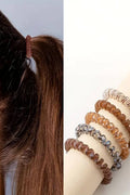 Spiral Coil Hair Ties — Assorted Prints