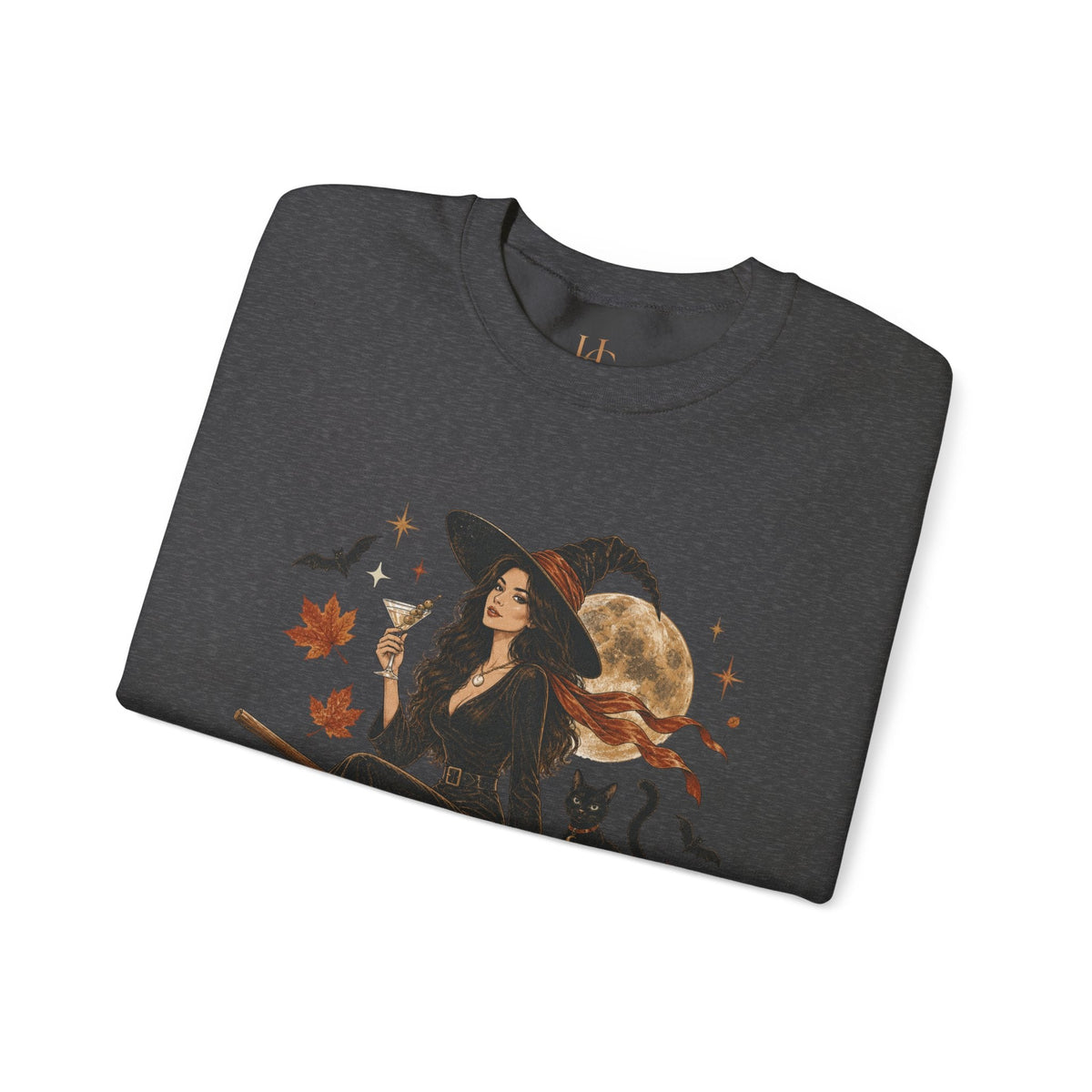 Midnight Martini Witch Graphic Unisex Crewneck Sweatshirt