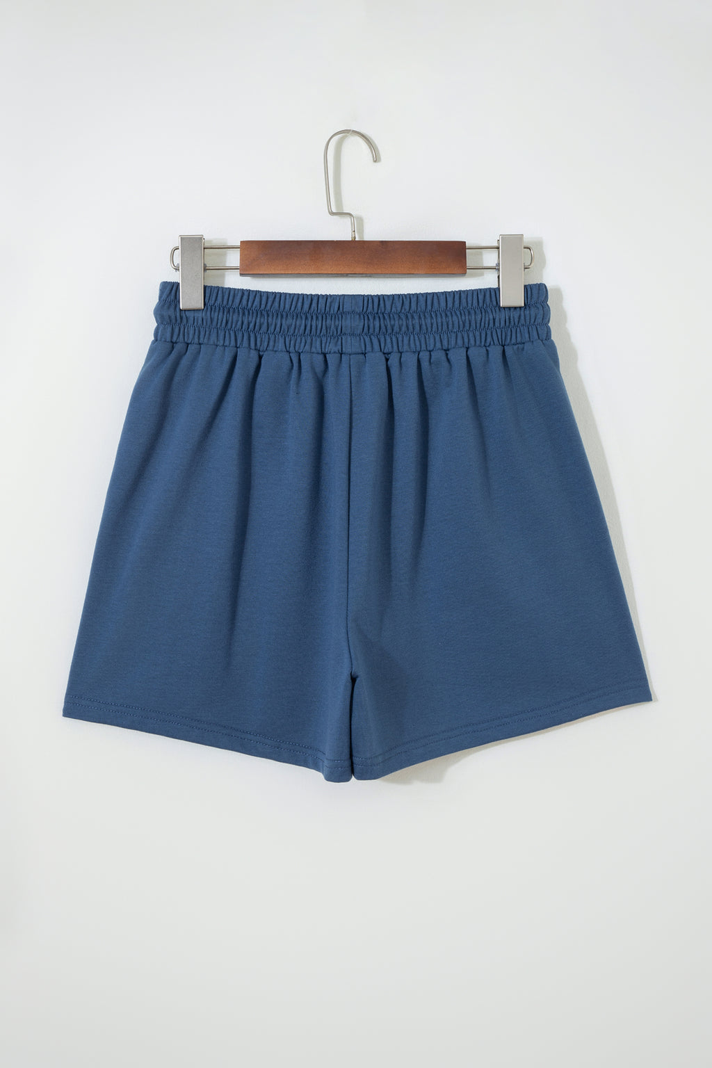 Pink Color Block Patchwork Varsity Striped Detail Drawstring Elastic Waist Shorts
