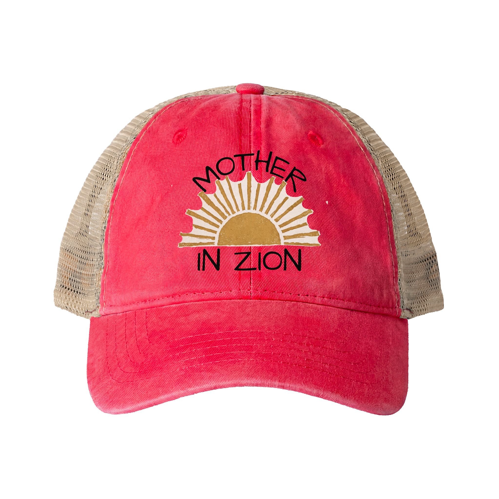 Mother in Zion Women's Washed Mesh-Back Cap