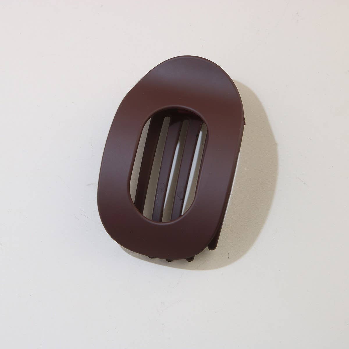 Oval Matte Hair Claw Clip — Strong Grip