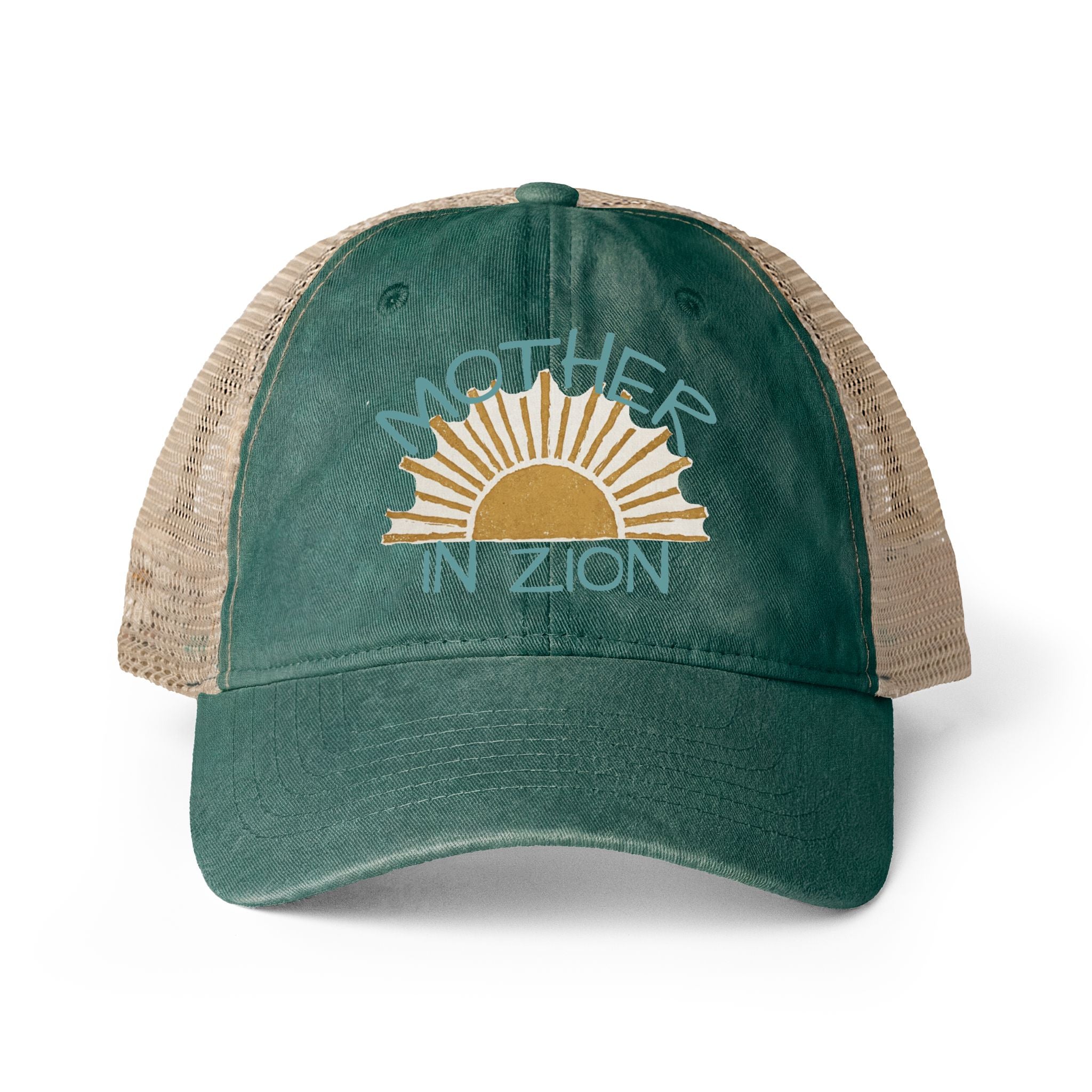 Mother in Zion Women's Washed Mesh-Back Cap