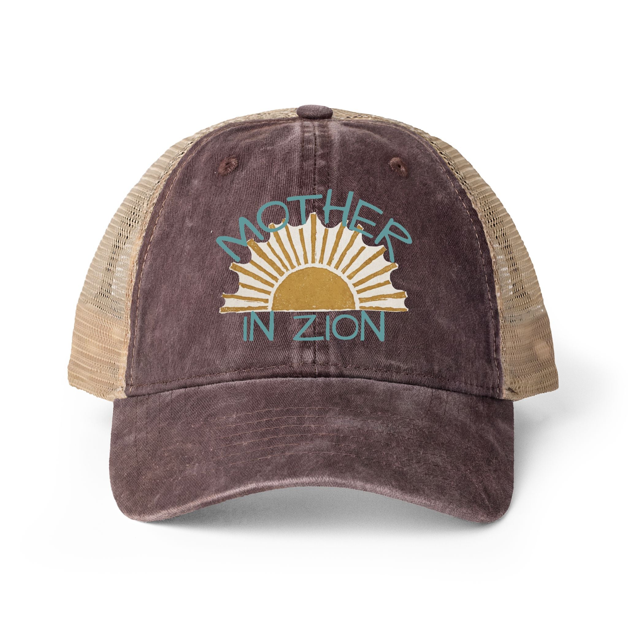 Mother in Zion Women's Washed Mesh-Back Cap