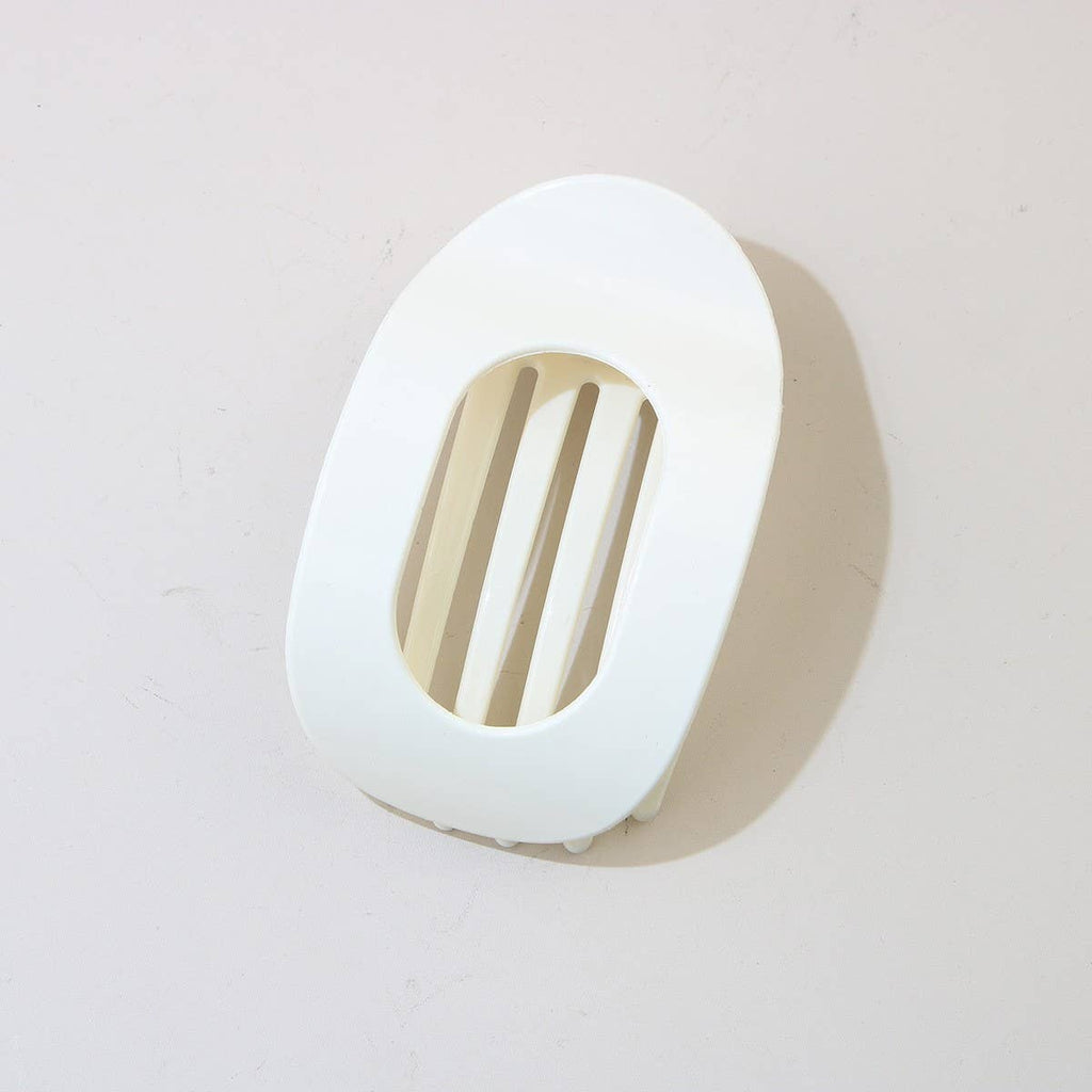 Oval Matte Hair Claw Clip — Strong Grip