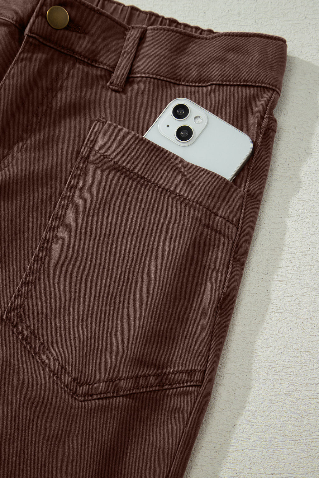 Mid-Rise Square-Pocket Ankle-Length Barrel Jeans