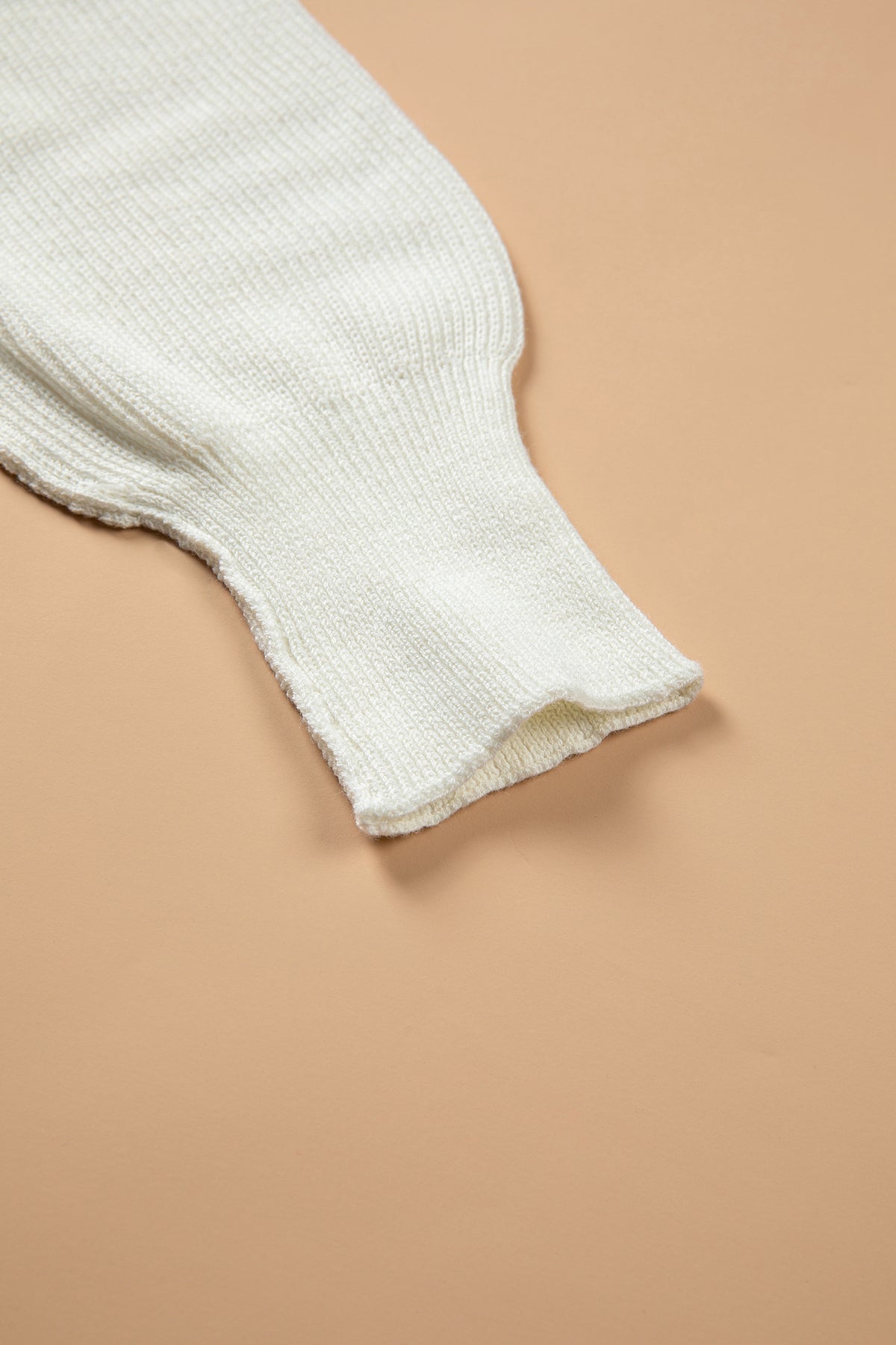 Beige Game Day Embroidered Drop-Shoulder Sweater