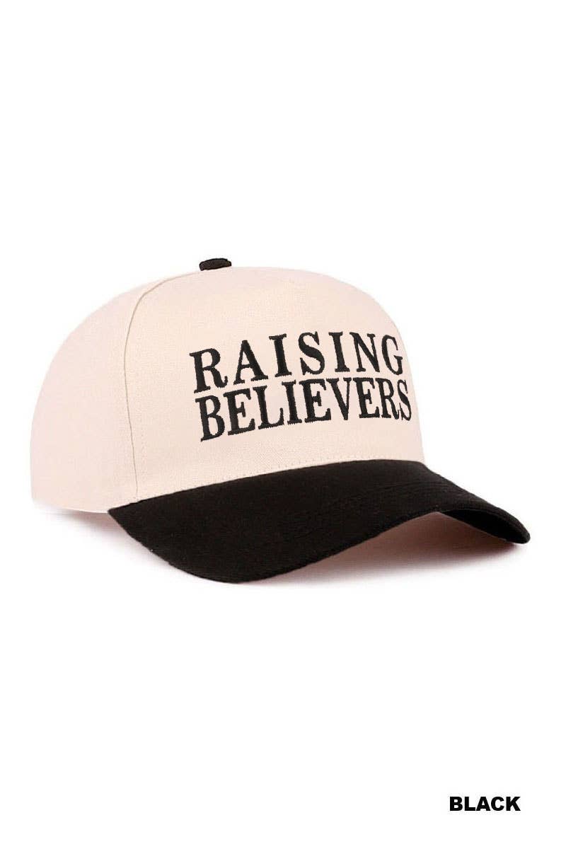 "Raising Believers" Two-Tone Cotton Cap