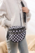 Double Zip Crescent Sling Bag