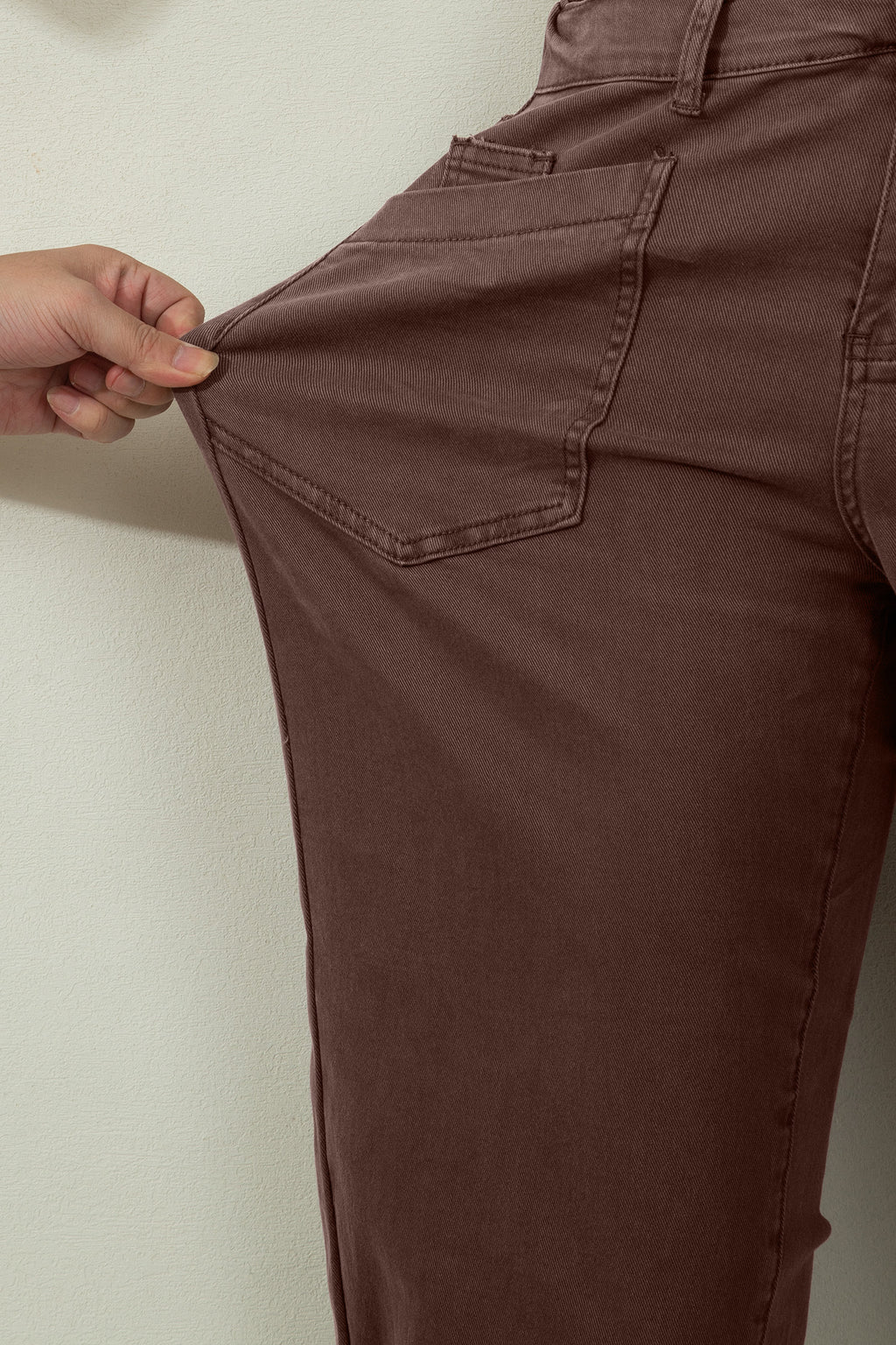 Mid-Rise Square-Pocket Ankle-Length Barrel Jeans
