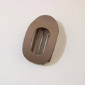 Oval Matte Hair Claw Clip — Strong Grip