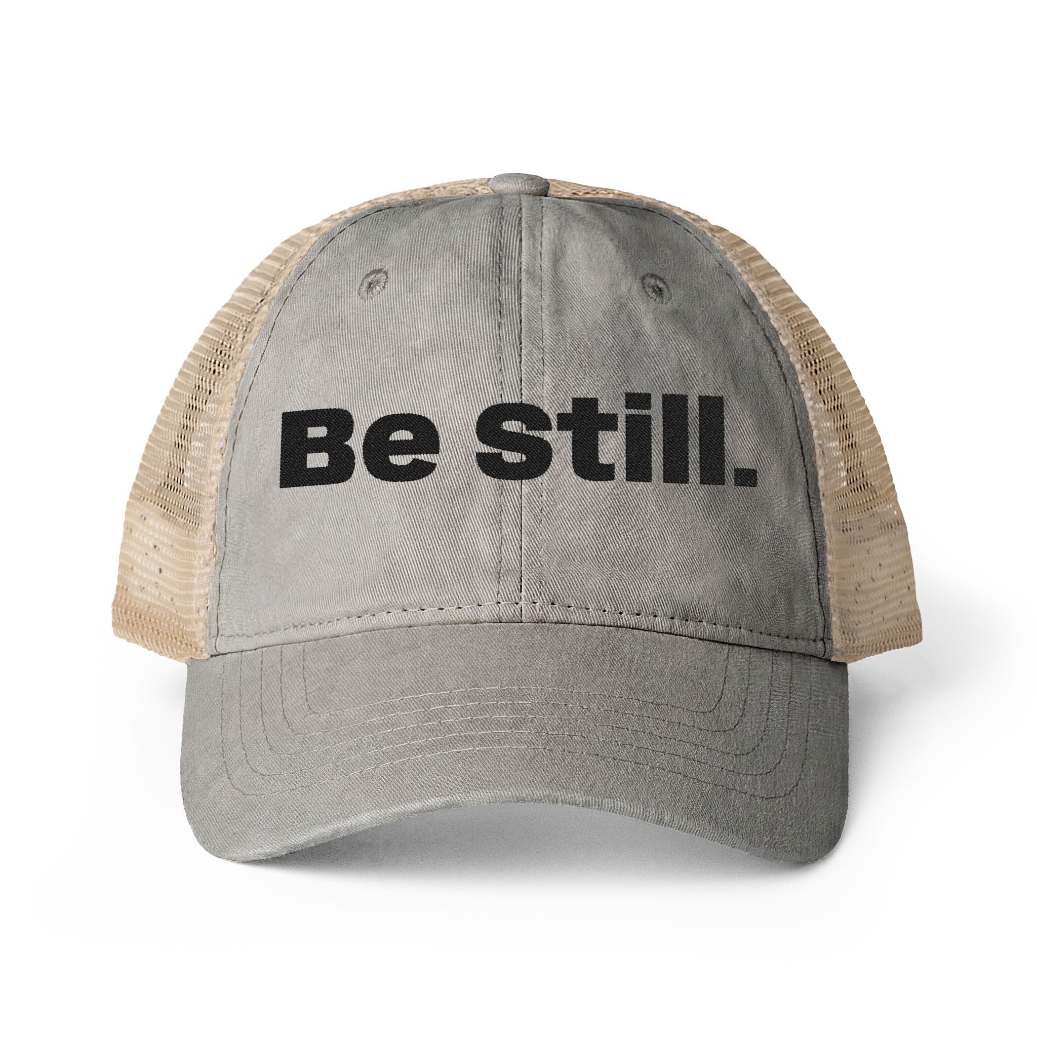 Be Still. Women's Washed Mesh-Back Cap