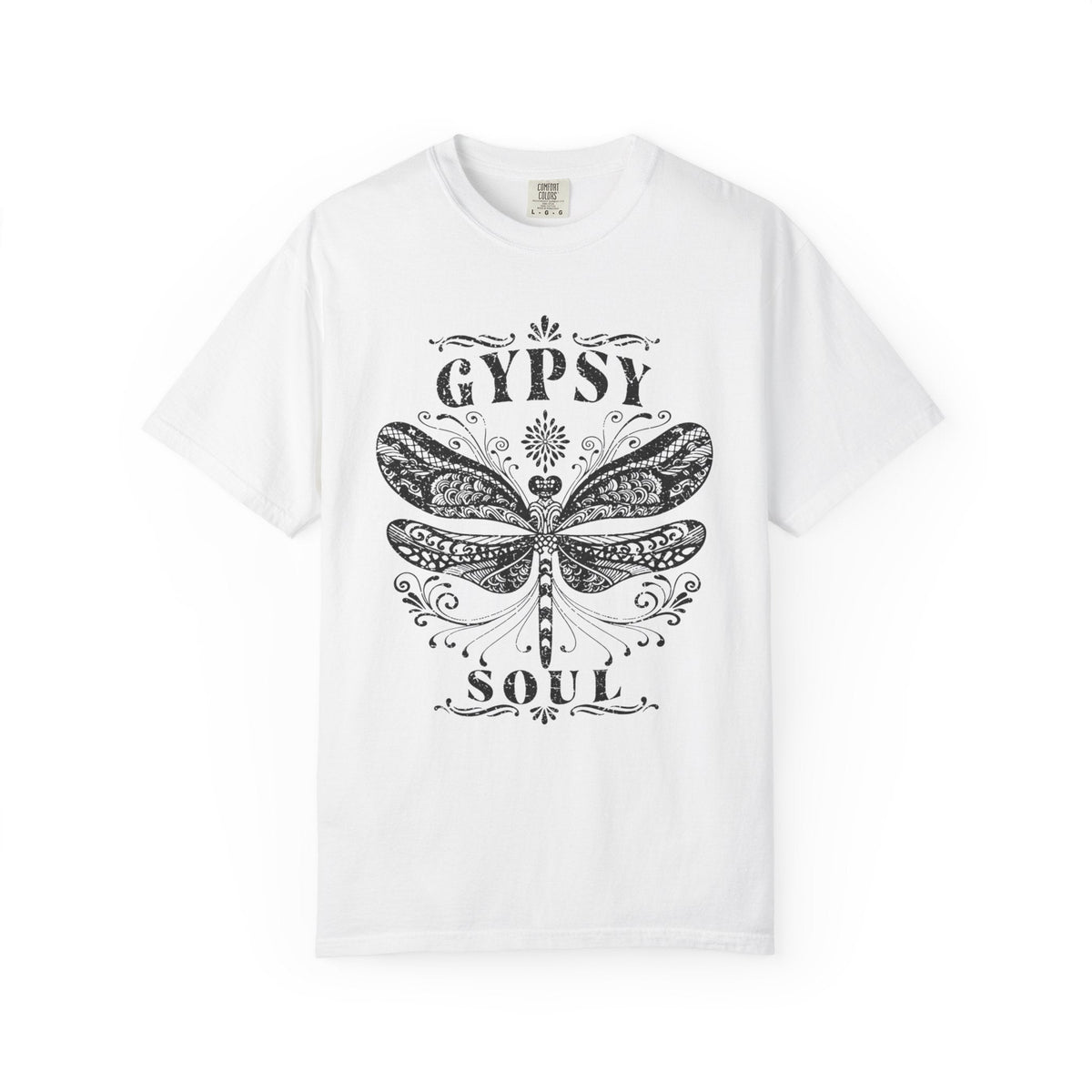 Gypsy Soul Dragonfly Garment-Dyed Cotton Graphic Tee