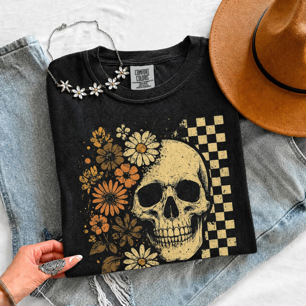 Skull & Flowers Firefly T-Shirt