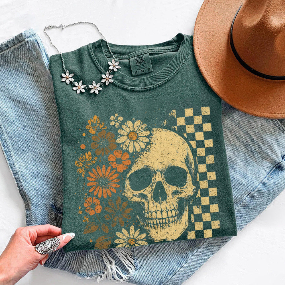 Skull & Flowers Firefly T-Shirt