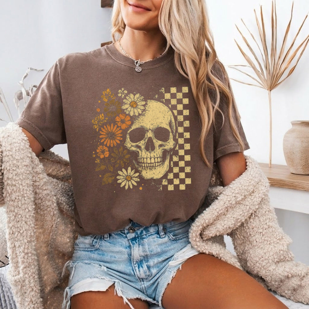 Skull & Flowers Firefly T-Shirt