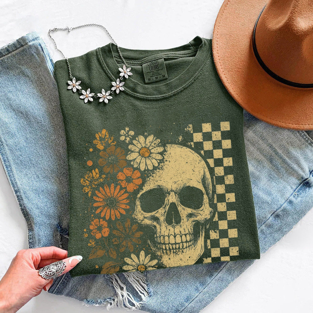 Skull & Flowers Firefly T-Shirt