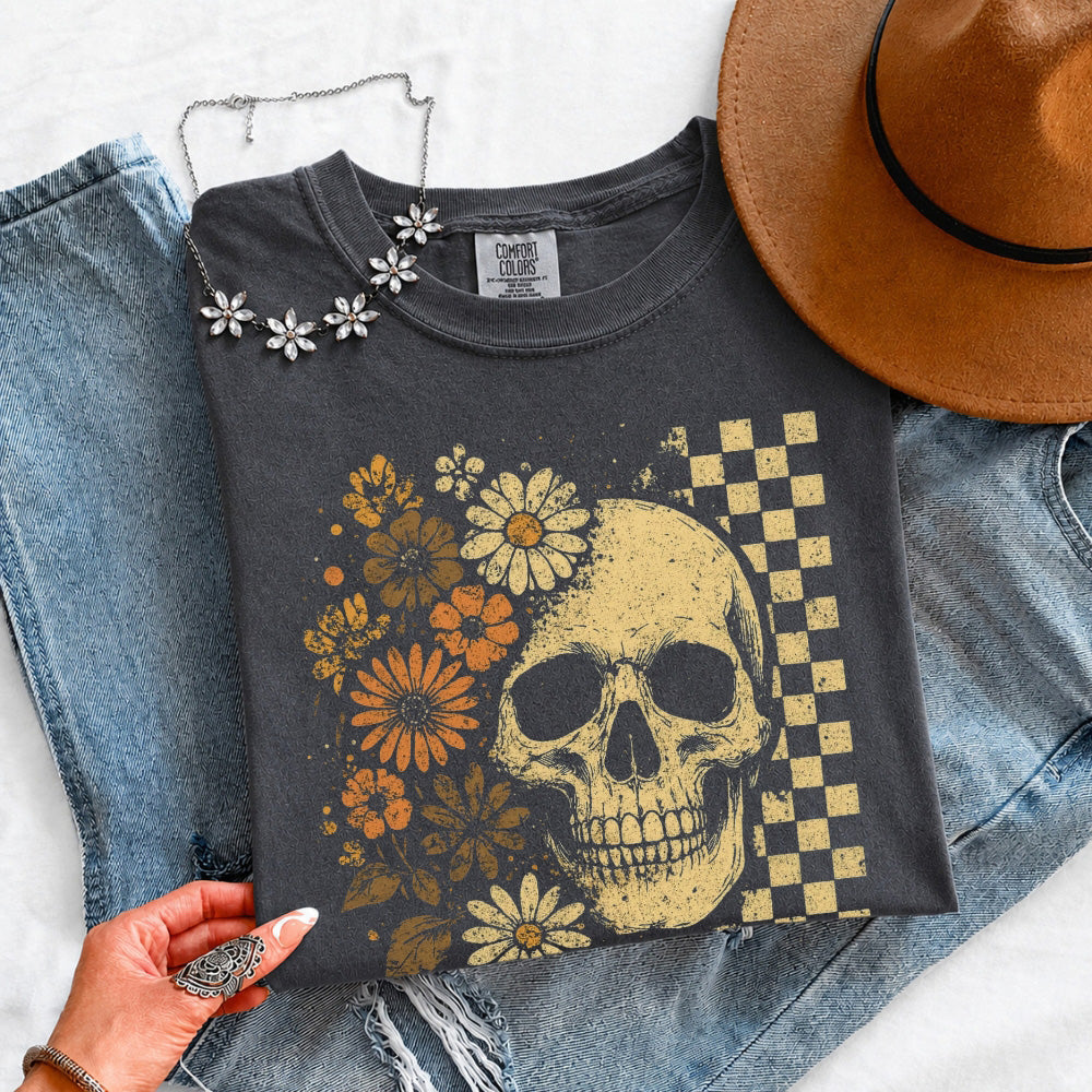 Skull & Flowers Firefly T-Shirt