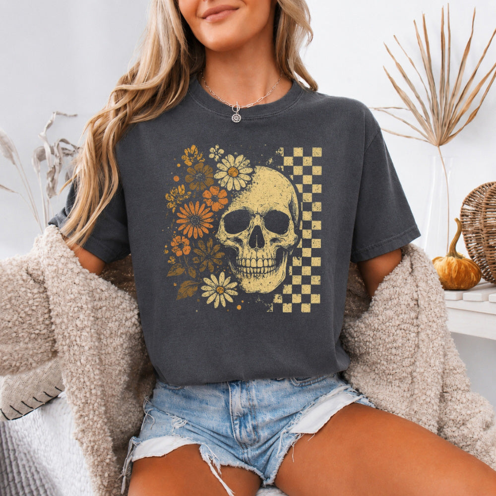 Skull & Flowers Firefly T-Shirt