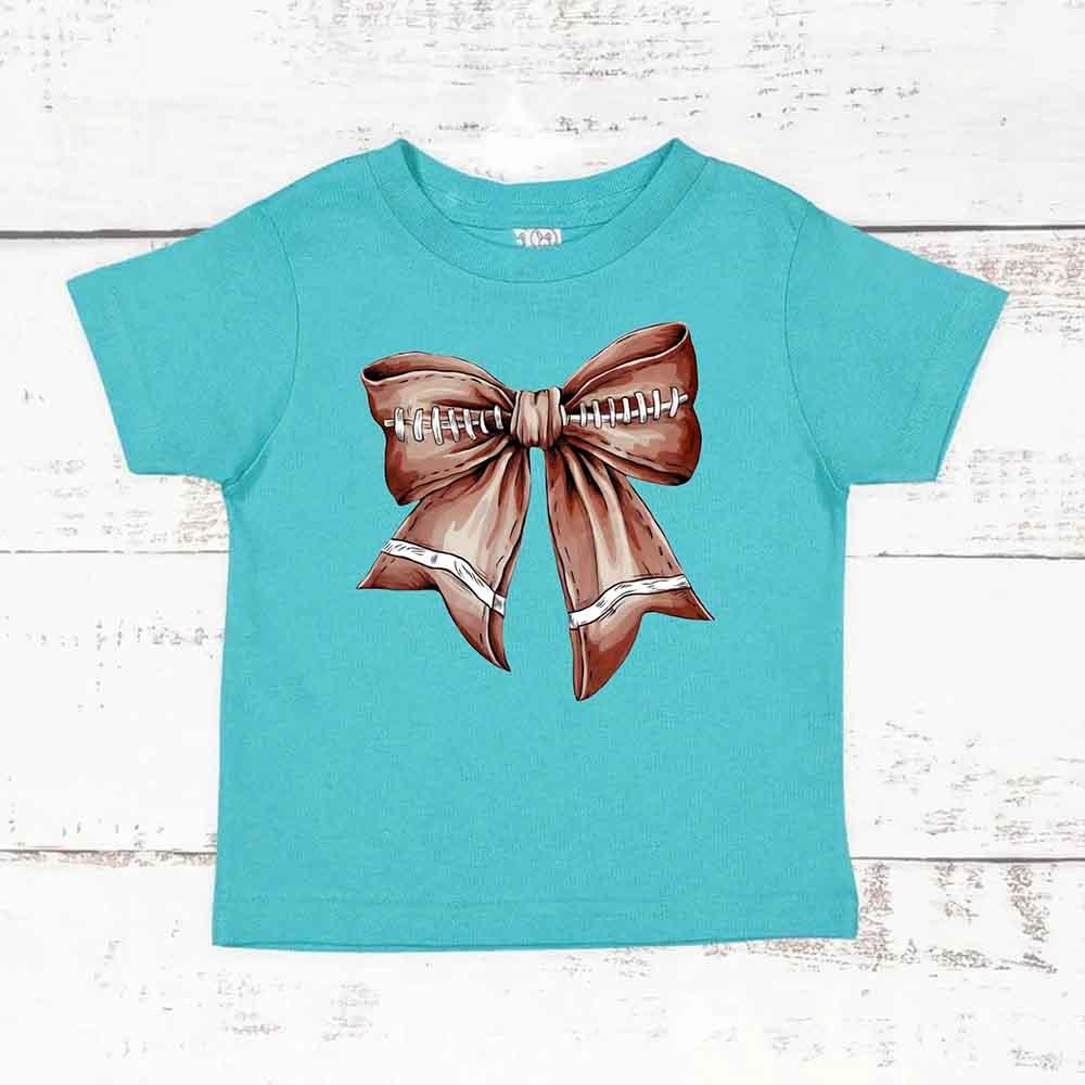 Vintage Football Bow For Kids T-Shirt