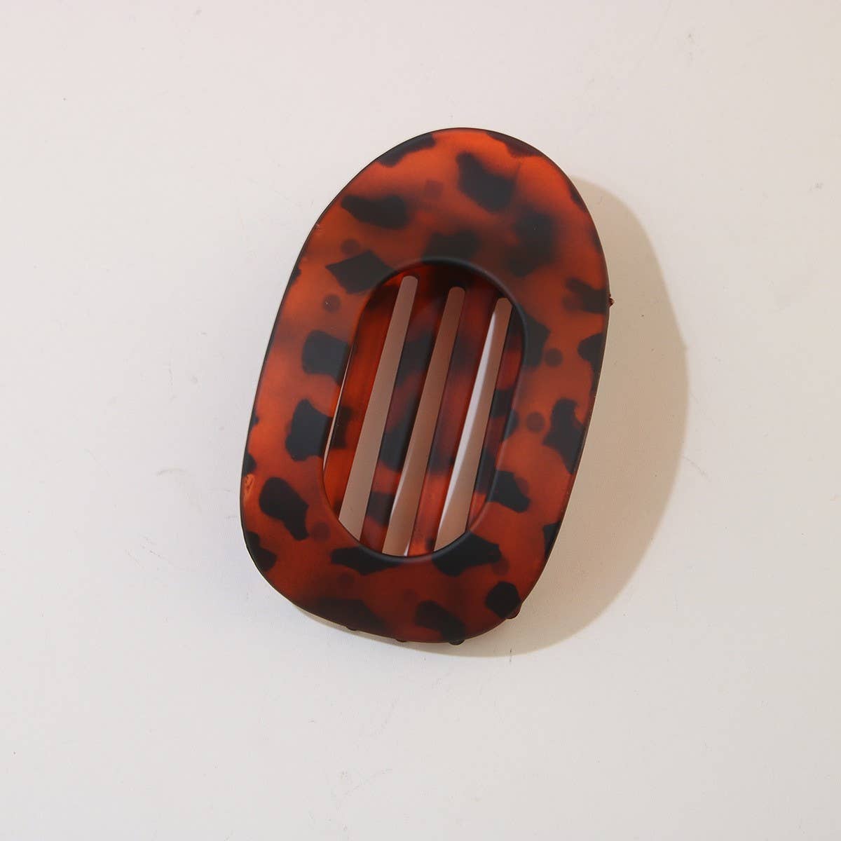 Oval Matte Hair Claw Clip — Strong Grip