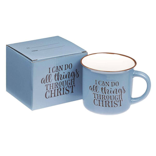 "I Can Do All Things Through Christ" Camp Mug