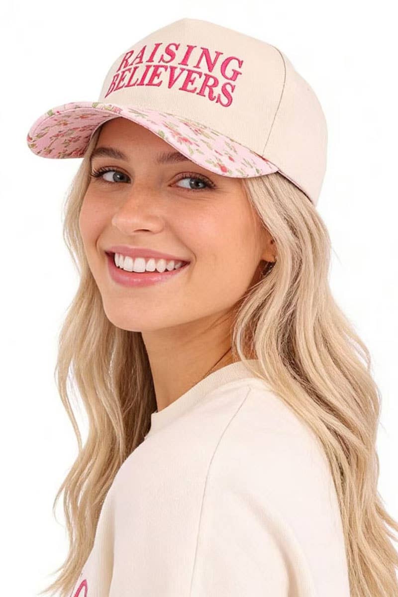 "Raising Believers" Two-Tone Cotton Cap