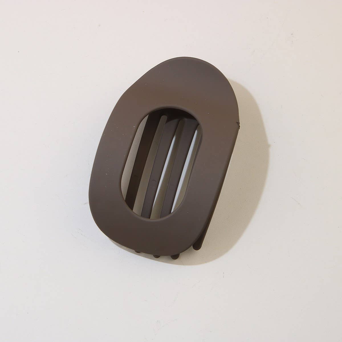 Oval Matte Hair Claw Clip — Strong Grip