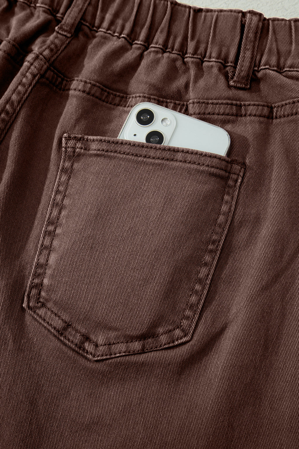 Mid-Rise Square-Pocket Ankle-Length Barrel Jeans