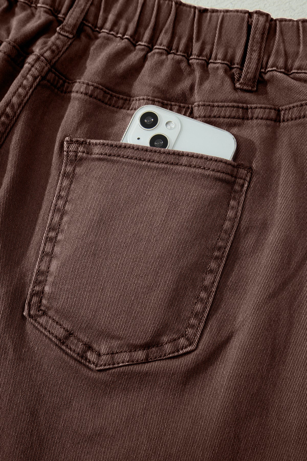 Mid-Rise Square-Pocket Ankle-Length Barrel Jeans