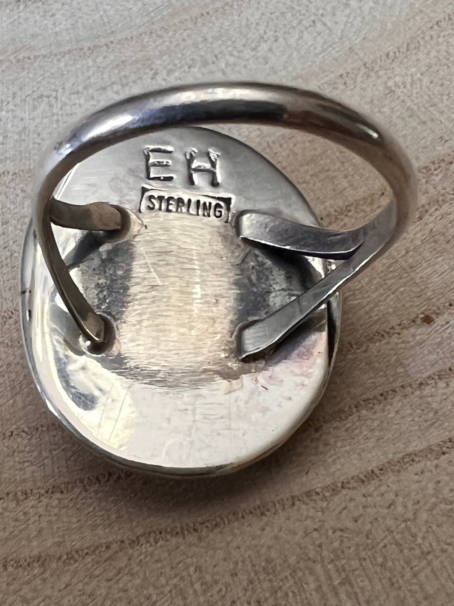 Ernest Hawthorne Navajo Spiny Oyster & Sterling Silver Ring — Size 8
