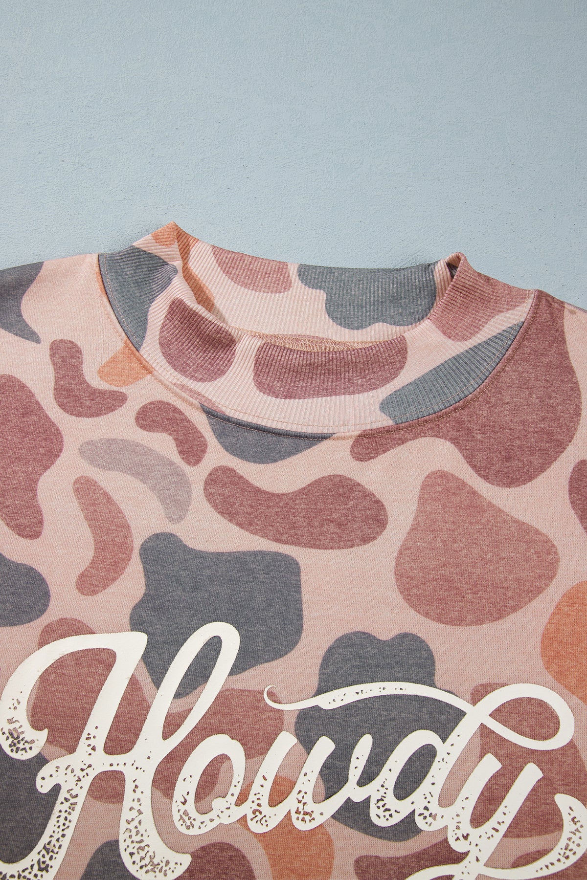 Plus-Size Camo HOWDY Crewneck Sweatshirt