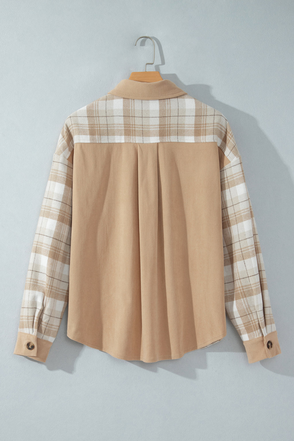 Multicolor Plaid Relaxed Button-Up Shacket