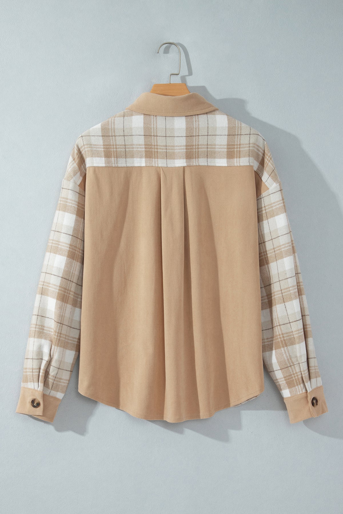 Multicolor Plaid Relaxed Button-Up Shacket