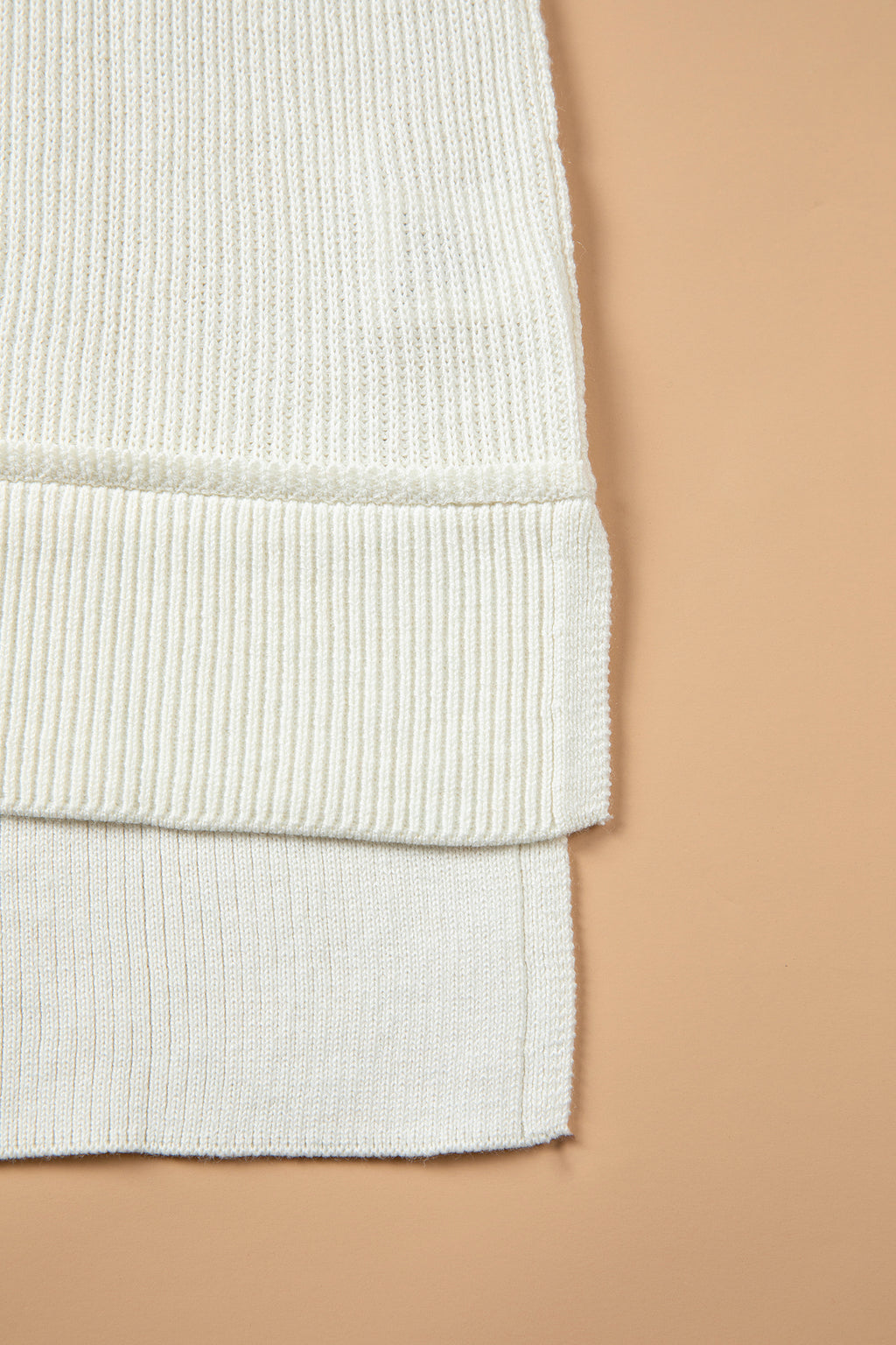 Beige Game Day Embroidered Drop-Shoulder Sweater