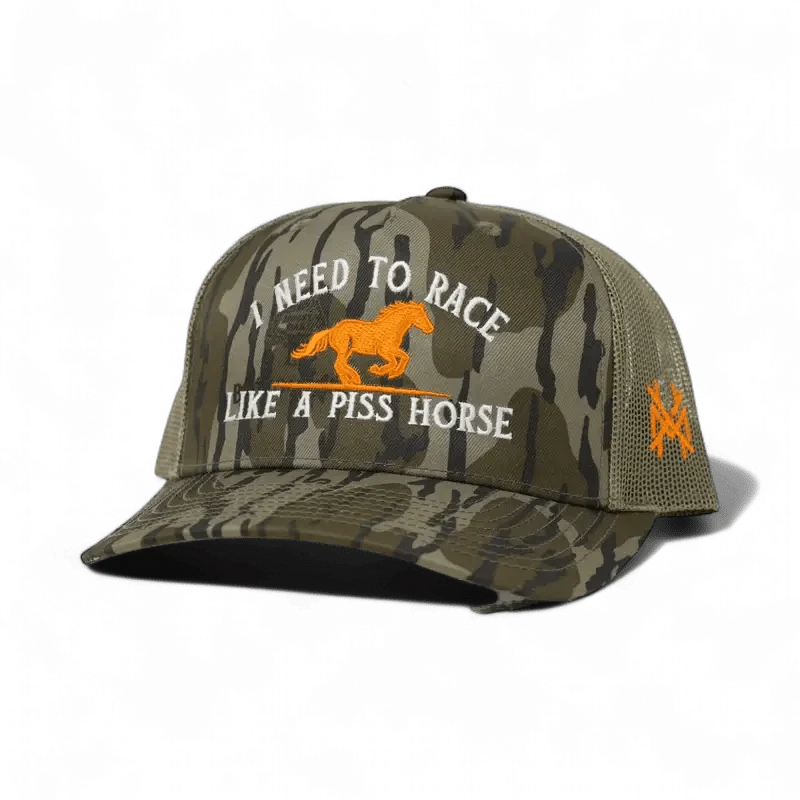 Race Like A Piss Horse Snapback Hat