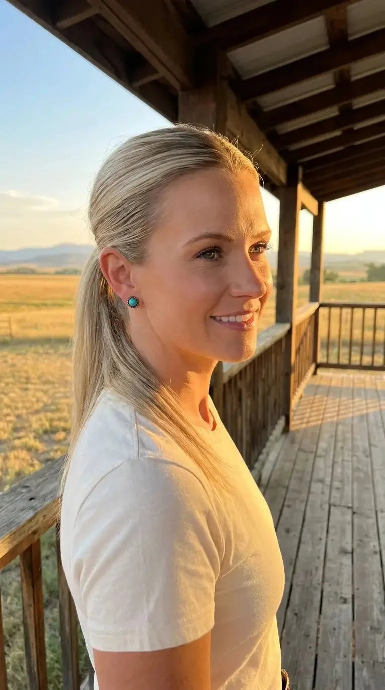 Western Theme 5-for-1 Earring Set — Five Coordinated Pairs in One